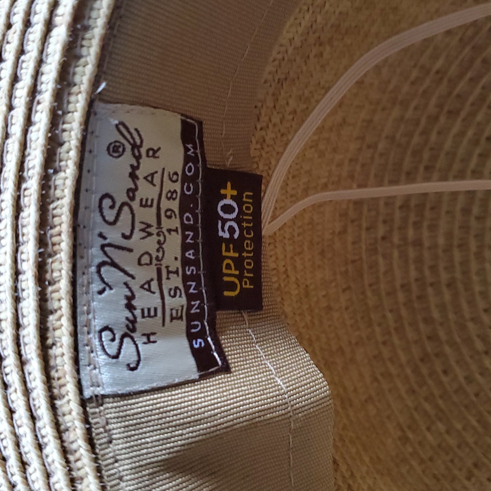 Hat Sun N Sand Wide Brim beaded band UPF 50+ - Picture 5 of 6